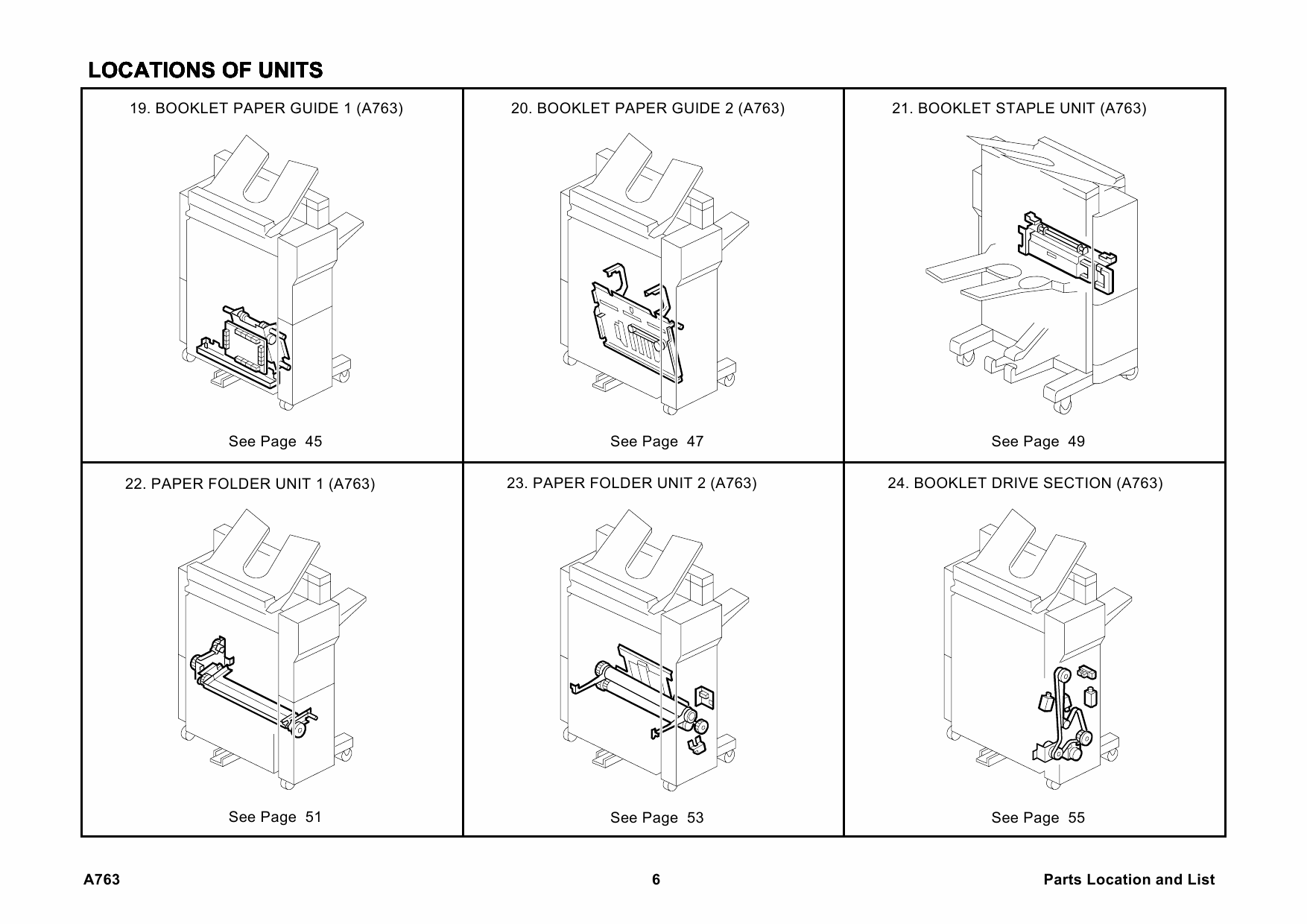 RICOH Options A763 BOOKLET-FINISHER Parts Catalog PDF download-3